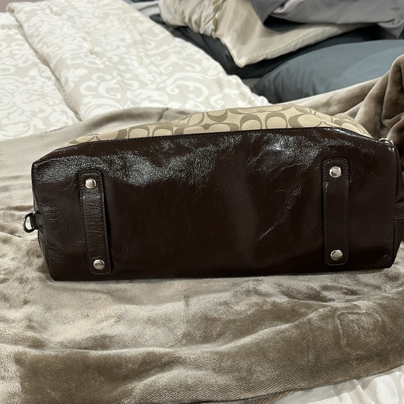 Authentic COACH Ashley Signature Satin Satchel 2WAY Bag - Picture 5 of 6